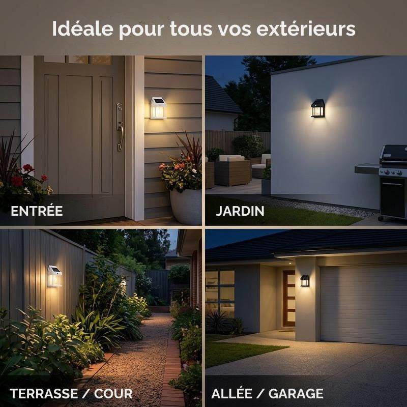 Lampe solaire extérieure avec détecteur de mouvement