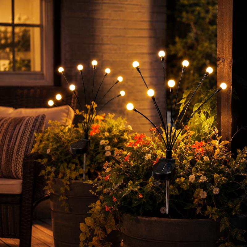 Lampes solaires effet luciole