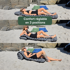 Matelas gonflable avec pompe intégrée – Prêt en 30 secondes
