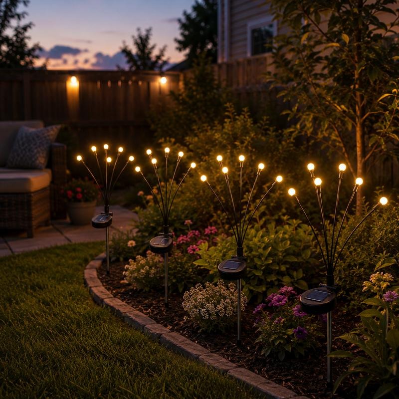Lampes solaires effet luciole